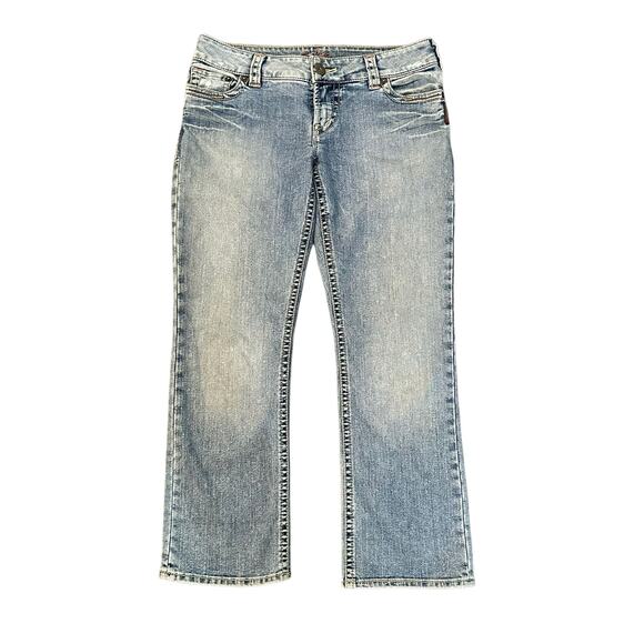 Silver Jeans Santorini light wash cropped straight leg jeans size 30 - Picture 1 of 14